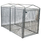 Galvanized Outdoor Heavy Duty Dog Kennel Large Removable Tray
